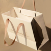 Custom candy gift paper bag with foil-stamping in recyclable materials