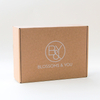 Hot selling wholesale brown kraft folding clothing shipping packaging box custom corrugated mailer box