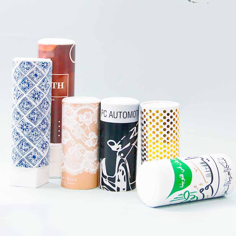 Customized paper tube with PET window in food grade recyclable materials