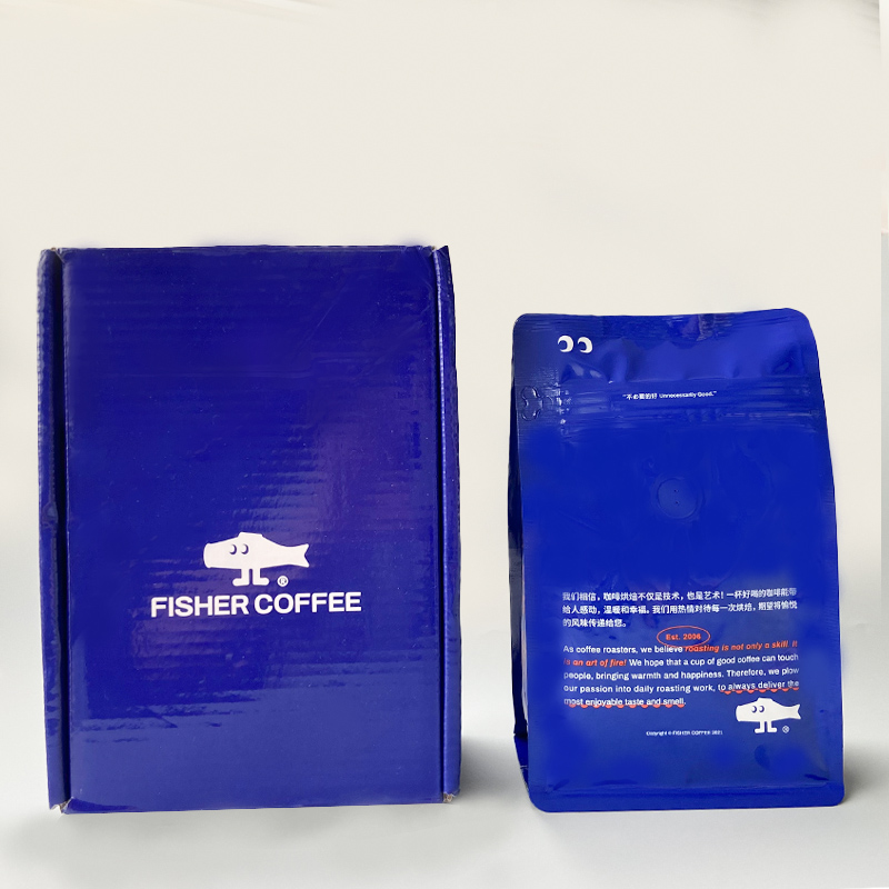 Luxury glossy foldable mailer box packaging and shipping coffee in Environmentally friendly materials