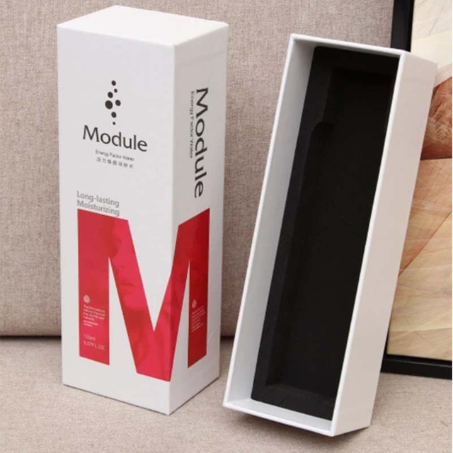High Quality Custom Logo Skincare Paper Packaging Gift Box Lid And Base Box for Bottle