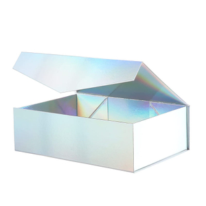 Eco Friendly Marble Holographic Folding Packaging China Supplier Luxury Candle Jar with Lid And Gift Box 