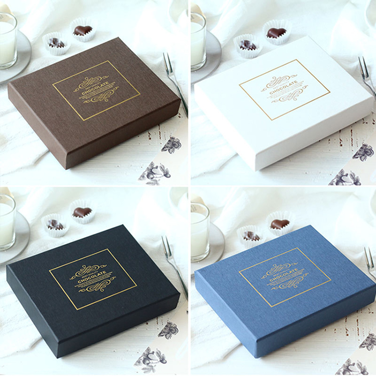 Wholesale Luxury Chocolate Individual Packaging Foldable Chocolate Box with PVC INSERT