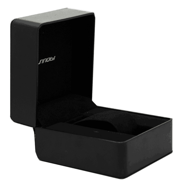 Custom Logo Wrist Watch Storage Packaging Pillow Boxes Fashion Accessory Black Single Watch Gift Box