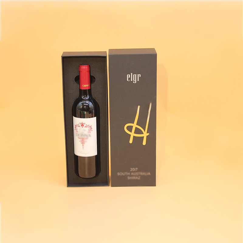 Wholesale Custom Luxury Cardboard Paper Lid And Base Red Wine Bottle Gift Packaging Box