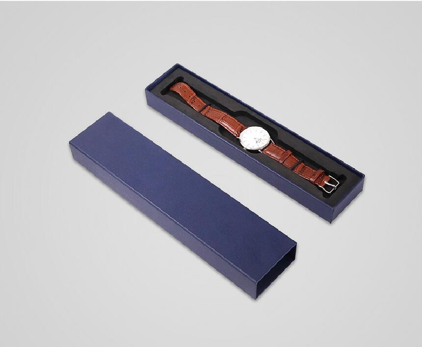 OEM LOGO Printed Watchband Gift Box Packaging Small High End Cardboard Paper Custom Watch Box