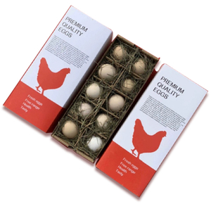 Cute Christmas Chocolate Cookie Personalized white Biodegradable cardboard egg carton paper packaging Box