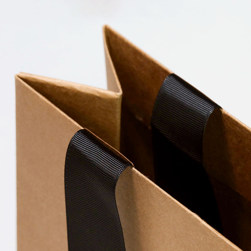 china wholesale luxury paper kraft bag custom paper bags with ribbon handle