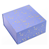 Large Luxury Custom Foldable Magnetic Purple Paper Cardboard High-grade Modern T-shirt Gift Set Box for Men