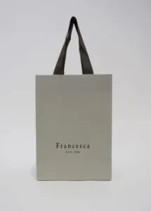 Cheap Luxury Suppliers Carry Custom Printed Gift Shopping Customized Orange Gold Foil Designer Bags Paper Bag For Clothing