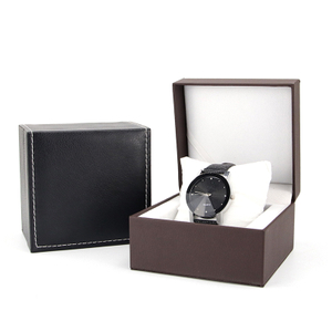 Custom Logo Paper Luxury Wrist Black Watch Gift Box Packaging Boxes Watch Box for Watches