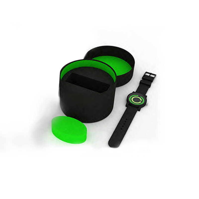 Custom Logo Round Tube Box Smartwatch Packaging Round Tube Box with Insert