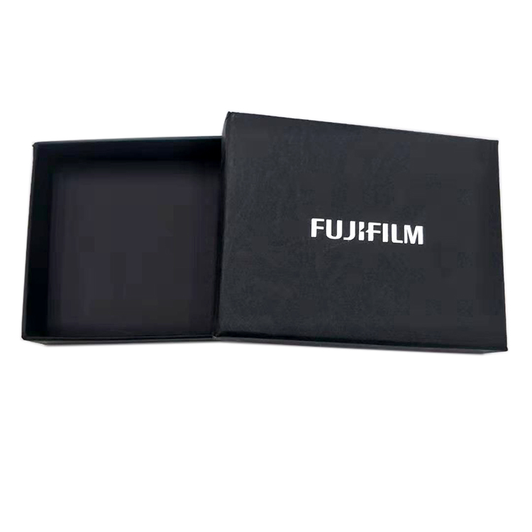 Custom fashion design small black cardboard gift lid and base box