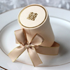 Custom Logo Wedding Candy Round Boxes Party Gift Round Box Packaging Tubes with Bowknot