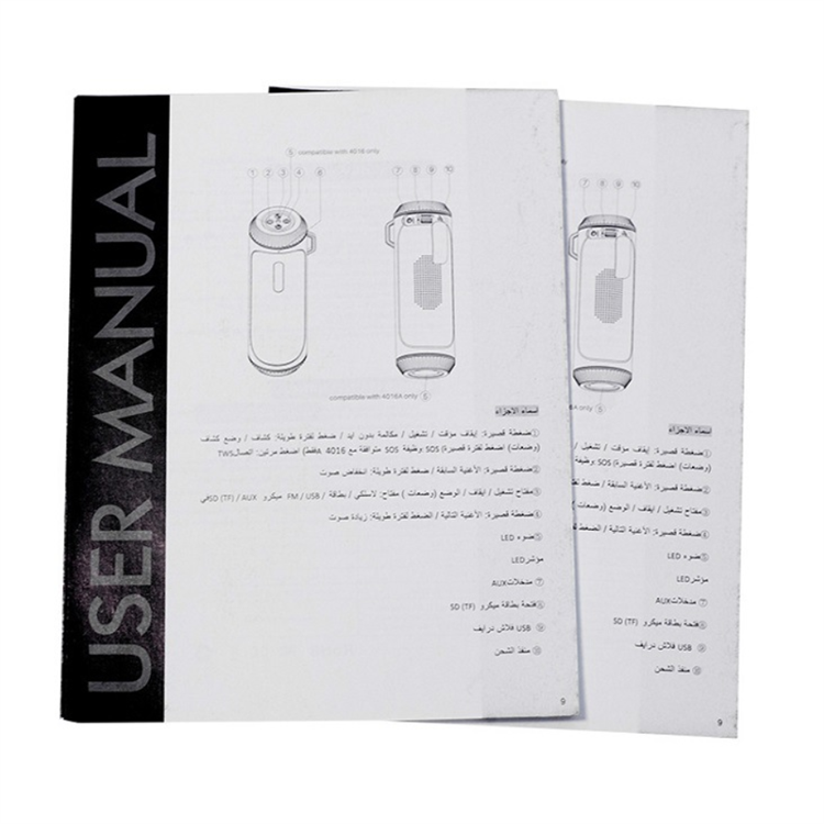 Custom Printing Booklet Instruction Manual Paper Flyer Brochure