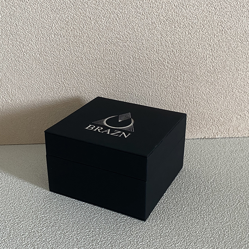 Custom Logo Luxury Wrist Black Watch Gift Box Packaging Boxes PU Leather Watch Box for Watches