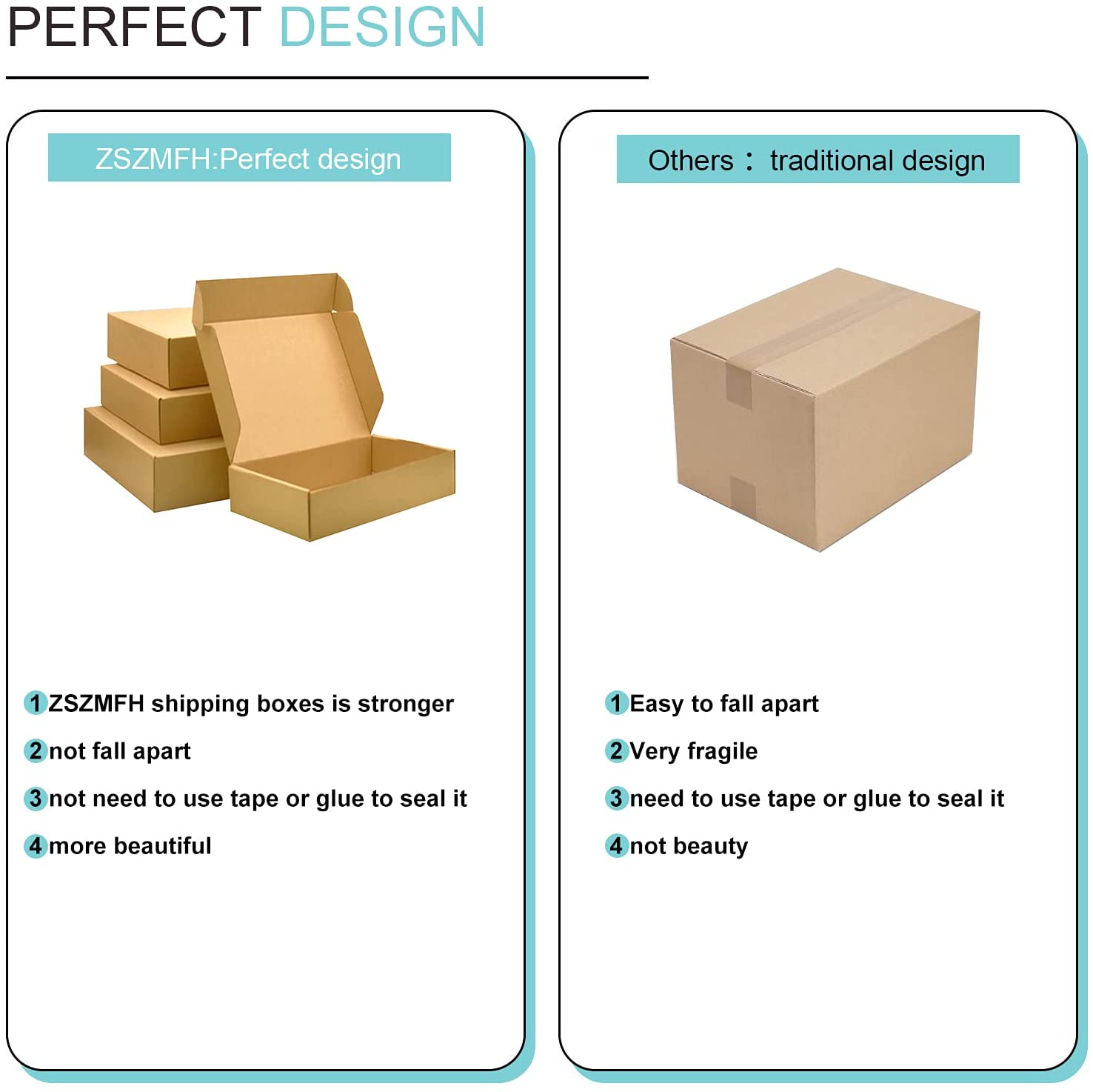 Custom Logo Corrugated Packaging Paper Box Shipping Boxes Kraft Mailing Boxes