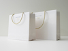 China Factory Embossing White Shopping Gift Bags Shopper Production Line Grocery Printers Paper Bag