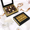 Gift Box with Compartments Empty Chocolate Gift Boxes with Magnet Adsorption Chocolate Gift Box with PET Window