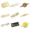 Wholesale Custom Garment Bag Accessories OEM Gold Brand Logo Customized Metal Name Tag