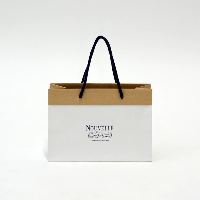 China wholesale luxury white kraft paper bag custom paper bags with logo