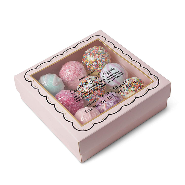 Wholesale Customized Printed Best Chocolate Macaron Packaging Box With Pvc Lid