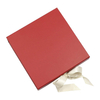 Customise Gift Box Rigid Cardboard Paper Wedding Gift Box Packaging With Ribbon White Gift Box