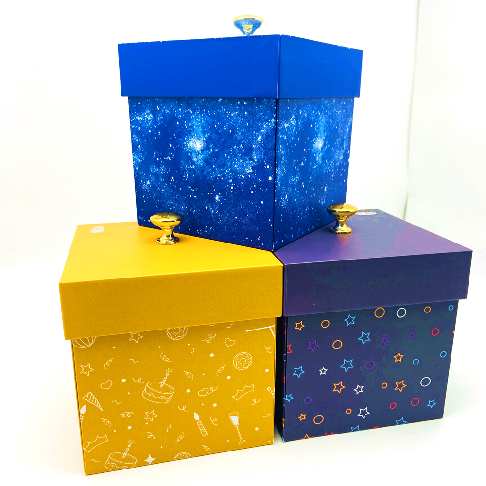Free Design Custom Logo Gift Packaging Explosion Box Surprise Gift Box Mystery Box With Flying Butterfly