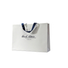 China luxury wholesale branded clothes paper bag shopping paper bags clear with ribbon handle
