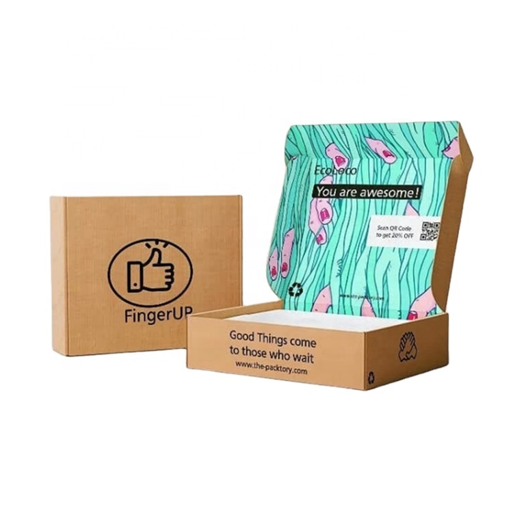 Eco Friendly Live Commerce Ecommerce Wholesale Cardboard Mailer Corrugated Packing Custom Logo Personalised Shipping Boxes