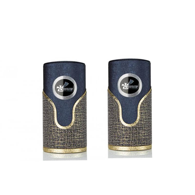 Luxury Custom Logo Black Round Tube Packaging Box Round Paper Box For Perfume
