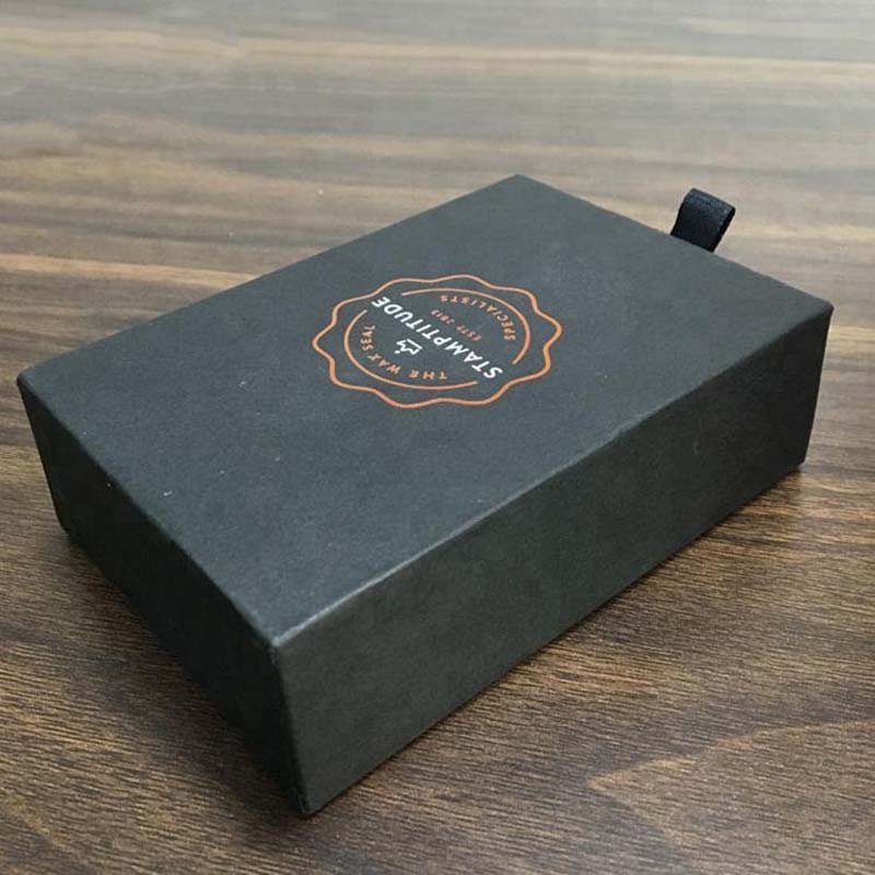 Free Design Custom Logo Lid And Base Electronic Black Packaging Paper Box With Insert